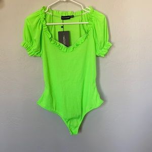 NEON BODY SUIT NEW WITH TAGS